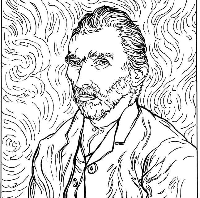 Disegni da colorare per adulti: Vincent van Gogh