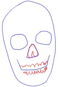 Tutorial de dibujo: Cráneo 3