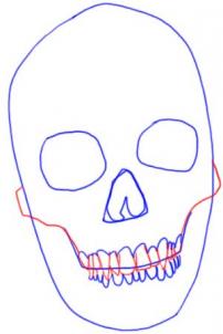 Tutorial de dibujo: Cráneo 4