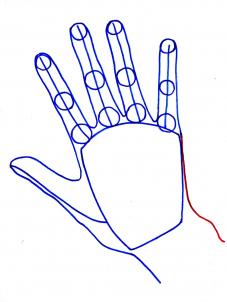 How to draw: Hand 5