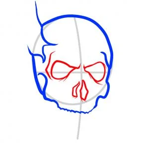 ghost rider head coloring pages