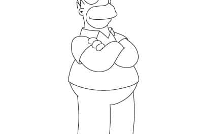 Zeichnen Tutorial: Homer Simpson