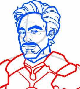 How to draw: Tony Stark
