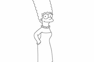 How to draw: Marge Simpson