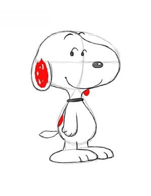 Tutorial de dibujo: Snoopy paso a paso, para niños