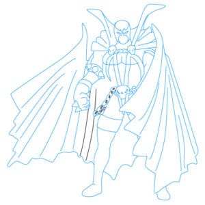 How to draw: Spawn - easy step by step tutorial for kids
