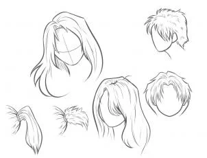 How to draw: Hair - easy step by step tutorial for kids