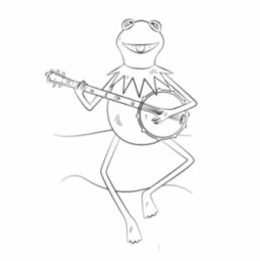 Tutorial de dibujo: Kermit the Frog