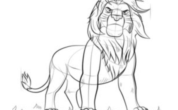 How to draw: Simba