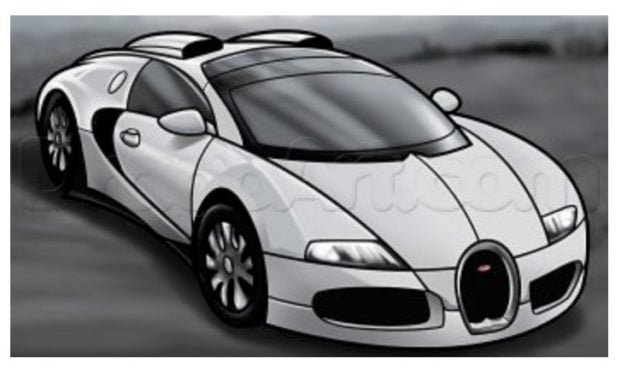 How to draw: Bugatti Veyron