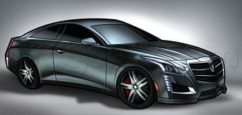 How to draw: Cadillac ATS Coupe