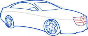 How to draw: Cadillac ATS Coupe 7