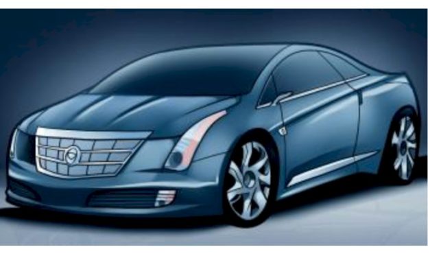 How to draw: Cadillac ELR