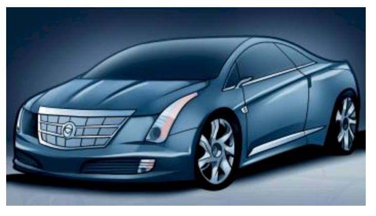 How to draw: Cadillac ELR