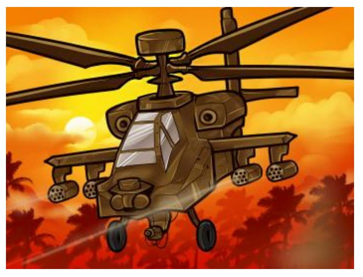 Tutorial de dibujo: Boeing AH-64 Apache