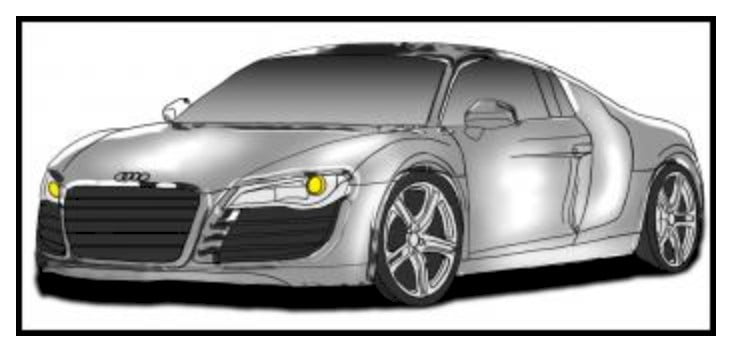 Zeichnen Tutorial: Audi