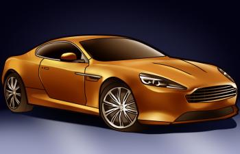 Come disegnare: Aston Martin Virage 9