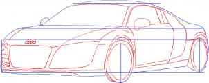 Tutorial de dibujo: Audi 3