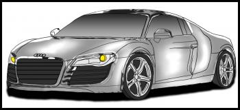 How to draw: Audi