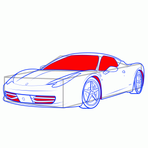 How to draw: Sports car 13