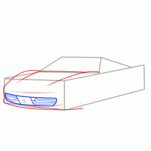 Tutorial de dibujo: Automóvil deportivo 3