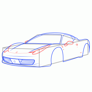 How to draw: Sports car 7