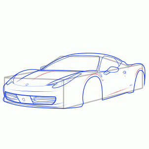How to draw: Sports car 8
