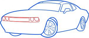 Come disegnare: Dodge Challenger 6