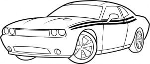 How to draw: Dodge Challenger