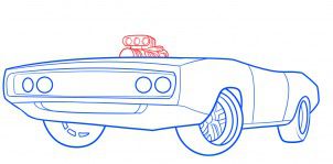 Tutorial de dibujo: Dodge Charger 5