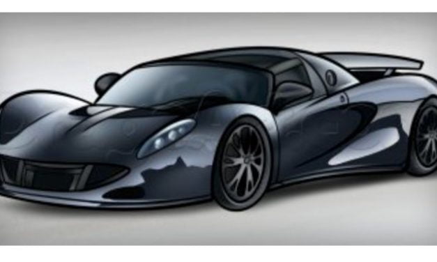 How to draw: Hennessey Venom GT