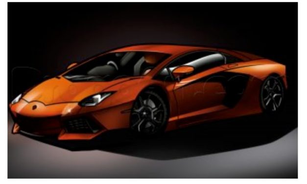 How to draw: Lamborghini Aventador