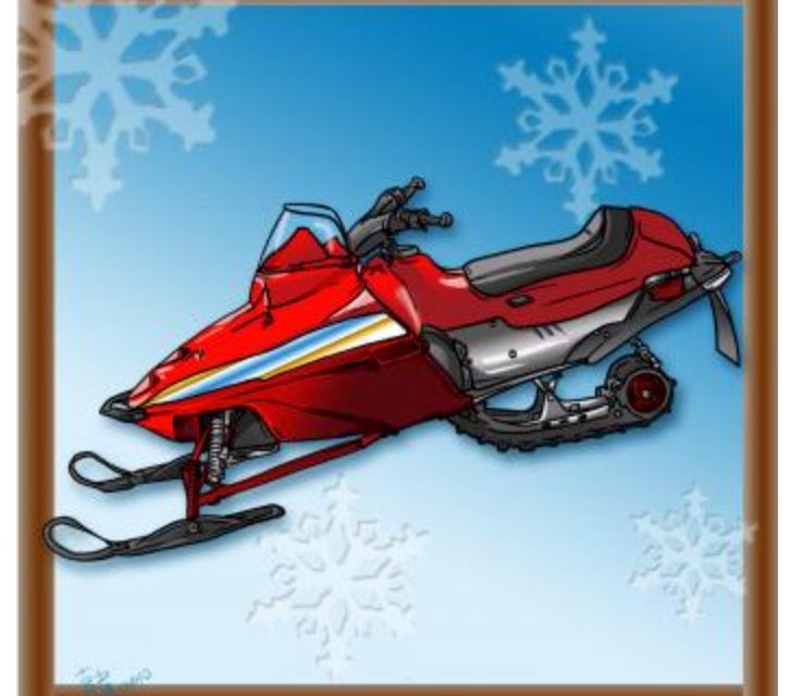 How to draw: Snowmobile