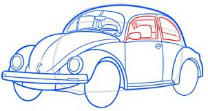 How to draw: VW Beetle 10