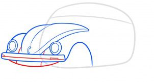 How to draw: VW Beetle 4