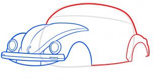 How to draw: VW Beetle 5