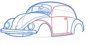 How to draw: VW Beetle 8