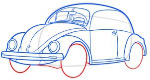 How to draw: VW Beetle 9