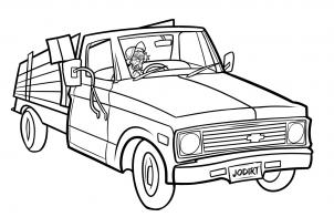 How to draw: Pickup truck 10