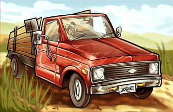 How to draw: Pickup truck 11