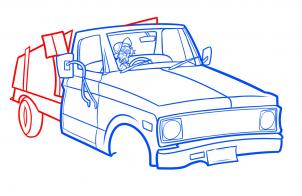 How to draw: Pickup truck 7