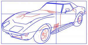 How to draw: Chevrolet Corvette