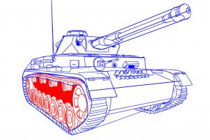 How to draw: Tank 7
