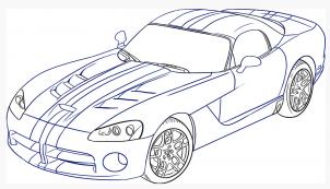 Zeichnen Tutorial: Dodge Viper 6