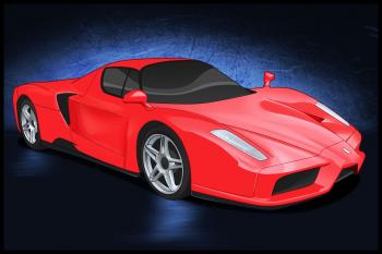 Tutorial de dibujo: Ferrari 11