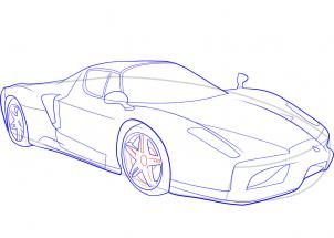 Tutorial de dibujo: Ferrari 9