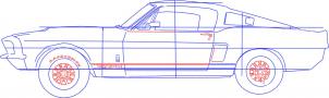 Zeichnen Tutorial: Ford Mustang 5