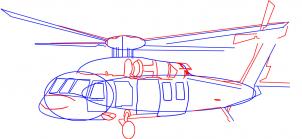 Come disegnare: Elicottero 3
