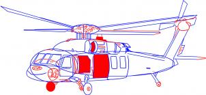 Come disegnare: Elicottero 4