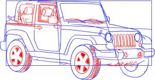Zeichnen Tutorial: Jeep Wrangler
